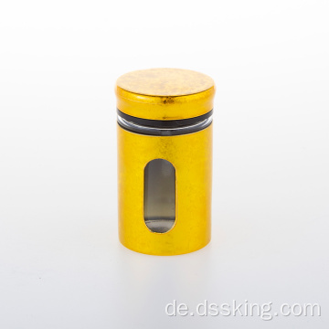 150 ml Großhandel Gewürzglas mit Golddeckel Chili Pepper Jar